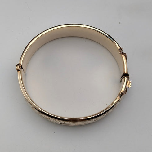 北欧ヴィンテージ 9ctゴールド極厚ロールドゴールド製 ブレスレット Georg Jensen