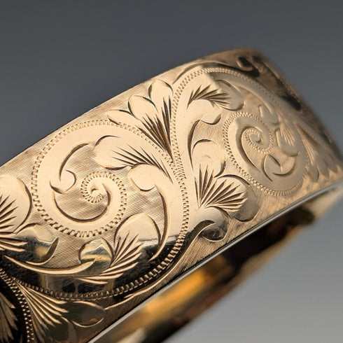 北欧ヴィンテージ 9ctゴールド極厚ロールドゴールド製 ブレスレット Georg Jensen