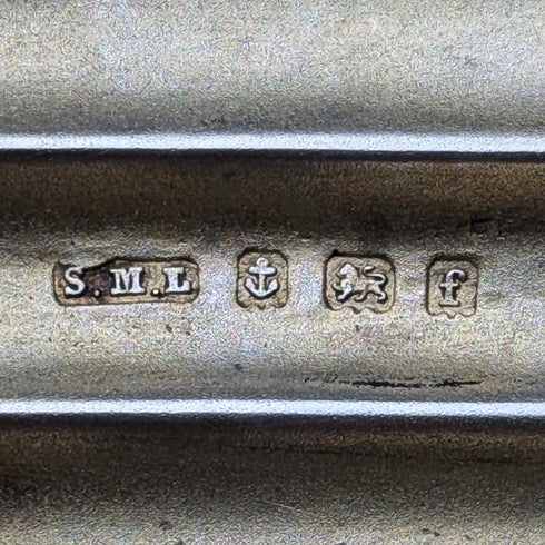 1905 British antique sterling silver cigarette case 60g Samuel M Levi