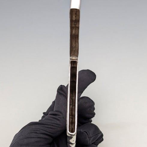 1897 British antique sterling silver card case 66g George Randle