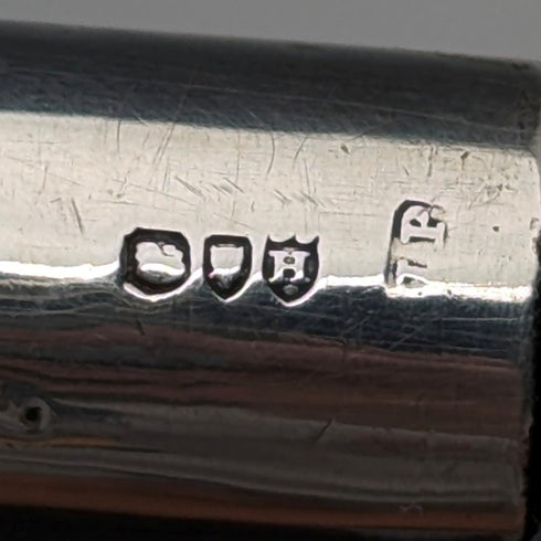 1883 年英國古董女士手拿包手柄純銀裝飾手杖 81 厘米