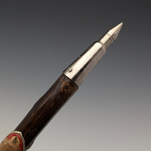 復古男士旅遊手杖棕色軸 88 厘米