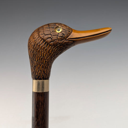 英國復古男用藤樹脂鴨頭手柄 91 厘米