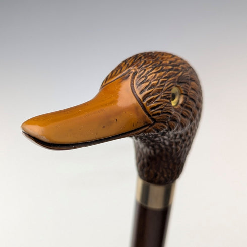 英國復古男用藤樹脂鴨頭手柄 91 厘米