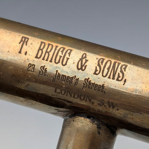 英國復古男士望遠鏡手柄手杖 85 公分 T.BRIGG&SONS