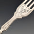 1877 British antique white mother-of-pearl handle, pure silver blade fish cutlery, 2 pairs, William Hutton & Sons