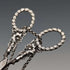 Antique early 19th century sterling silver chatelaine sewing scissors with case