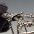 Antique early 19th century sterling silver chatelaine sewing scissors with case