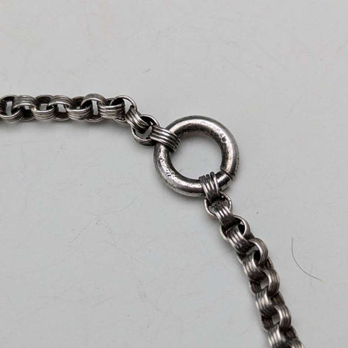 Antique early 19th century sterling silver chatelaine sewing scissors with case