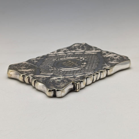 Late 19th Century British Antique Silver Plated Card Case