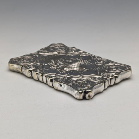 Late 19th Century British Antique Silver Plated Card Case
