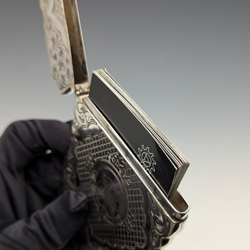 Late 19th Century British Antique Silver Plated Card Case
