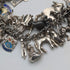 1970s British vintage sterling silver charm bracelet, 95g