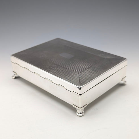 Vintage British silver plated cigarette box Aristrocrat