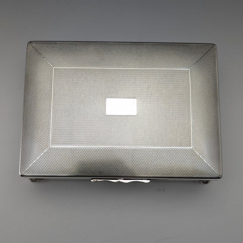 Vintage British silver plated cigarette box Aristrocrat