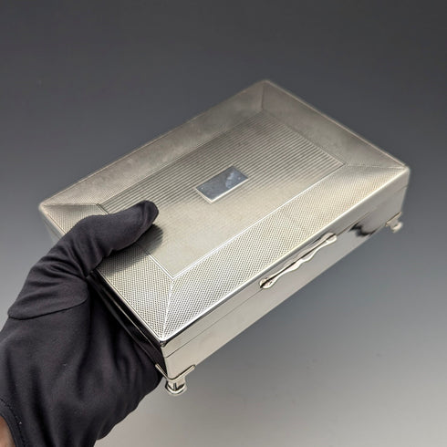 Vintage British silver plated cigarette box Aristrocrat