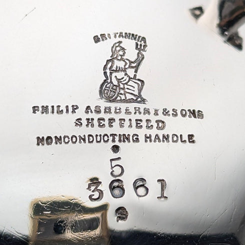 約 1870 年英國古董鍍銀咖啡壺 Philip Ashberry