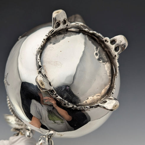 十九世紀末英國古董鍍銀咖啡壺