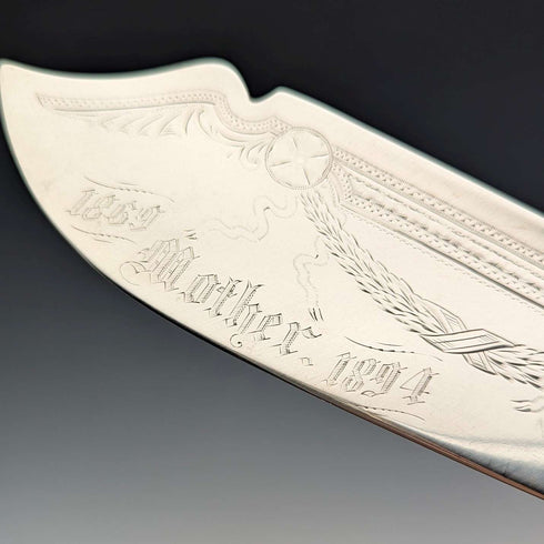 1890年頃 米国アンティーク 純銀製 ケーキサーバ 88g Gorham