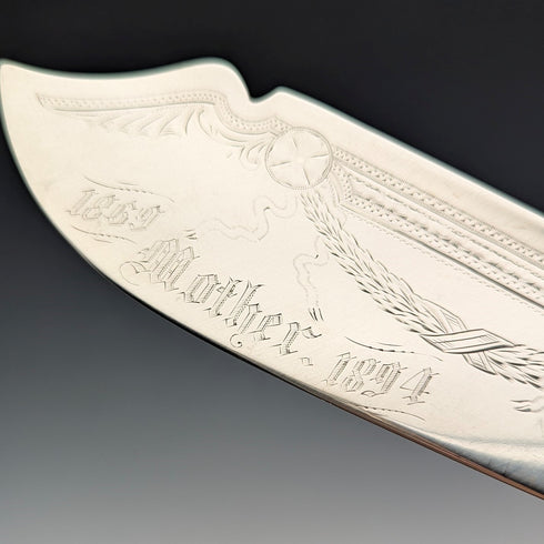 1890年頃 米国アンティーク 純銀製 ケーキサーバ 88g Gorham