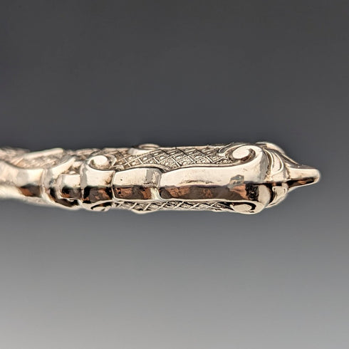 1833年 英国アンティーク 純銀製 デザートカトラリーペア 計74g Thomas Sansom