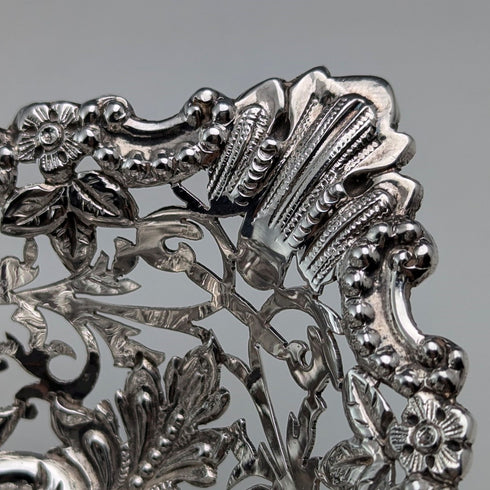 1901 British antique sterling silver dish 127g James Dixon &Sons