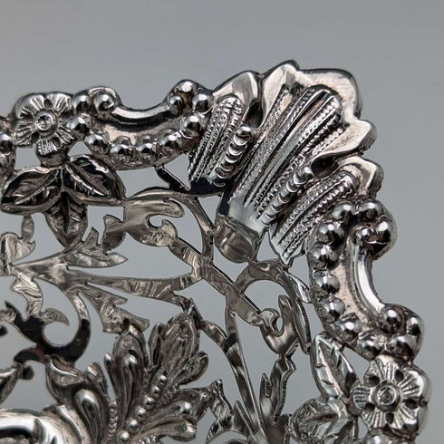 1901 British antique sterling silver dish 127g James Dixon &Sons