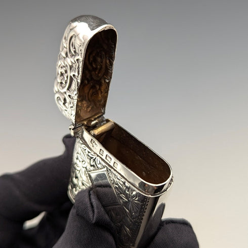 1900 年英國古董純銀 Vesta 盒 24 克火柴盒 Jones&Crompton