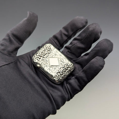 1900 年英國古董純銀 Vesta 盒 24 克火柴盒 Jones&Crompton