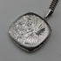 1977 British Vintage Sterling Silver Locket Pendant & Necklace JAC