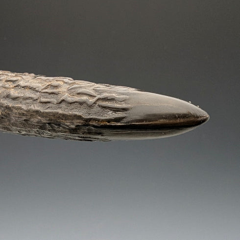 1902 年英國古董鹿角手柄魚餐具組純銀裝飾 William Yates