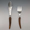 Circa 1900 British Antique Antler Handle Fish Server Set Elizabeth Jane Fairbairns