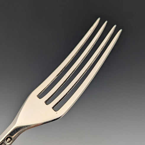 1850年頃 英国アンティーク 純銀製 デザートカトラリーペア 計87g Aaron Hadfield