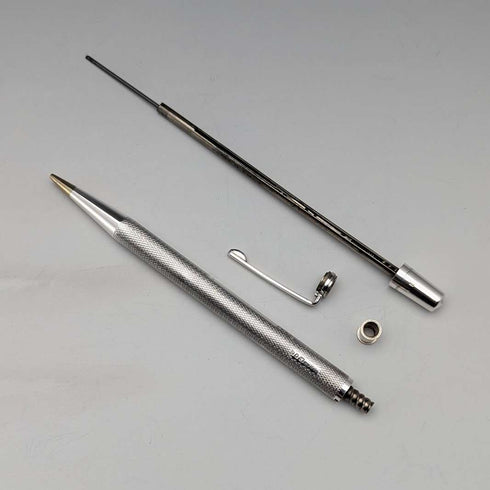 1962 British Yard O' Red Sterling Silver Push-Pull Pencil in Case