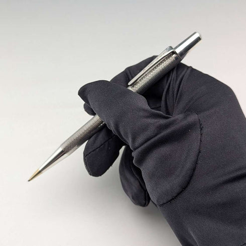 1962 British Yard O' Red Sterling Silver Push-Pull Pencil in Case