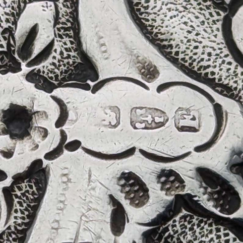 1888 年英國古董純銀腰帶眼鏡盒