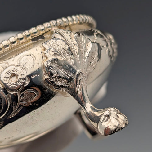 19 世紀末英國古董鍍銀鹽盤 6 件套