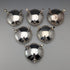 Set of 6 late 19th century British antique silver plate salt dishes