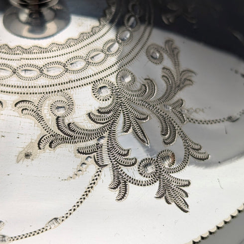 19 世紀晚期英國古董餅乾桶鍍銀蓋 Kerr&Phillips