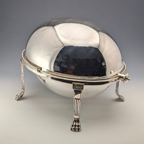 1900年頃 英国アンティーク シルバープレート製 ブレックファーストディッシュ WALKER&HALL