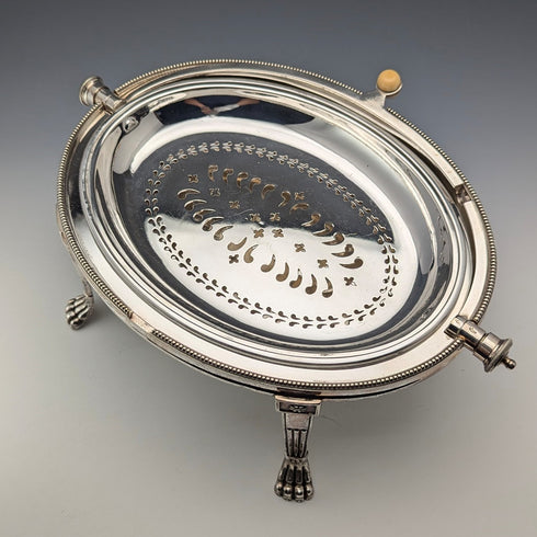 1900年頃 英国アンティーク シルバープレート製 ブレックファーストディッシュ WALKER&HALL