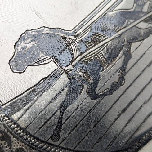 約 1900 年俄羅斯古董 875 銀 Niero 裝飾煙盒 143 克