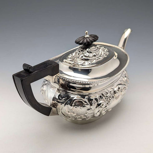 1906 年英國古董純銀茶壺 458 克約翰羅斯