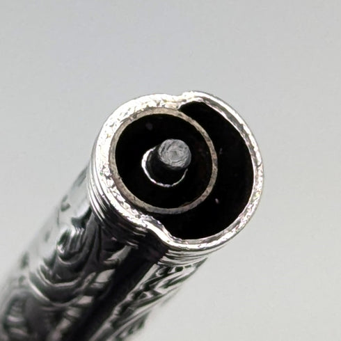 1905年頃 アンティーク 純銀製製 推進式ペンシル&つけペン 90-112mm