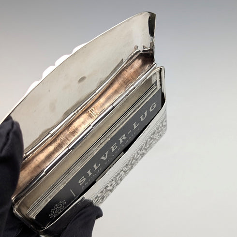 1905年 英国アンティーク 純銀製 カードケース 浮彫装飾 72g Henry Williamson Ltd