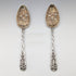 Pair of antique British silver plate berry spoons, circa 1875