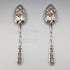 Pair of antique British silver plate berry spoons, circa 1875