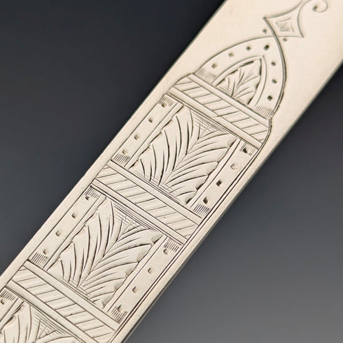 1870年頃 英国アンティーク 純銀製 クリスニングカトラリーセット ケース入 Walker&Hall