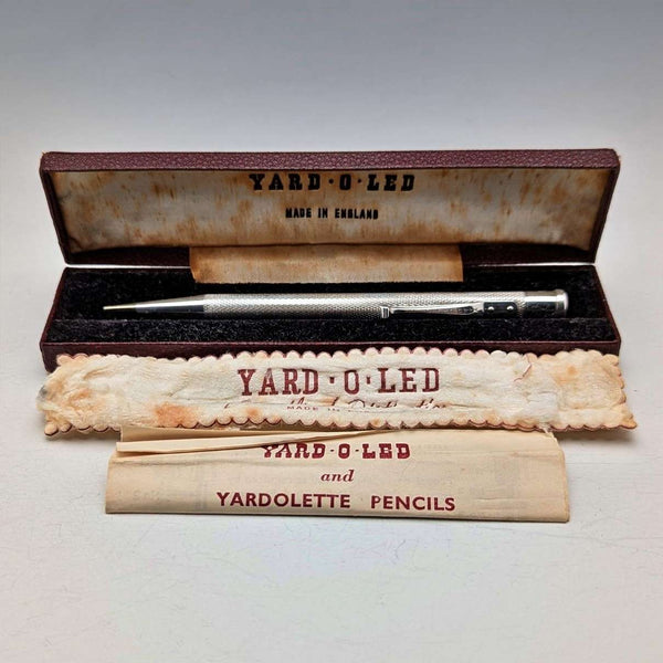 1955 英國 Yard O' 紅色純銀自動鉛筆(附盒子)