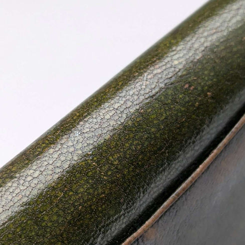 1898 英國古董純銀裝飾小號皮革皮夾零皮夾 GH James & Co